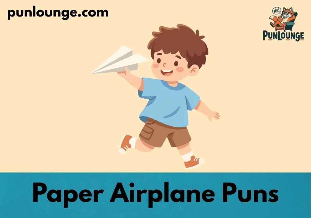 Cute Paper Airplane Puns for Kids